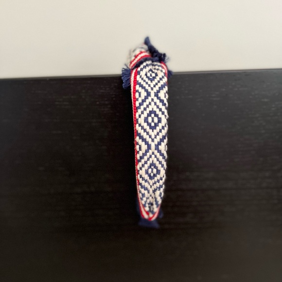 Red,cream and navy blue Headband.  Hair accessory from target. - Picture 1 of 2